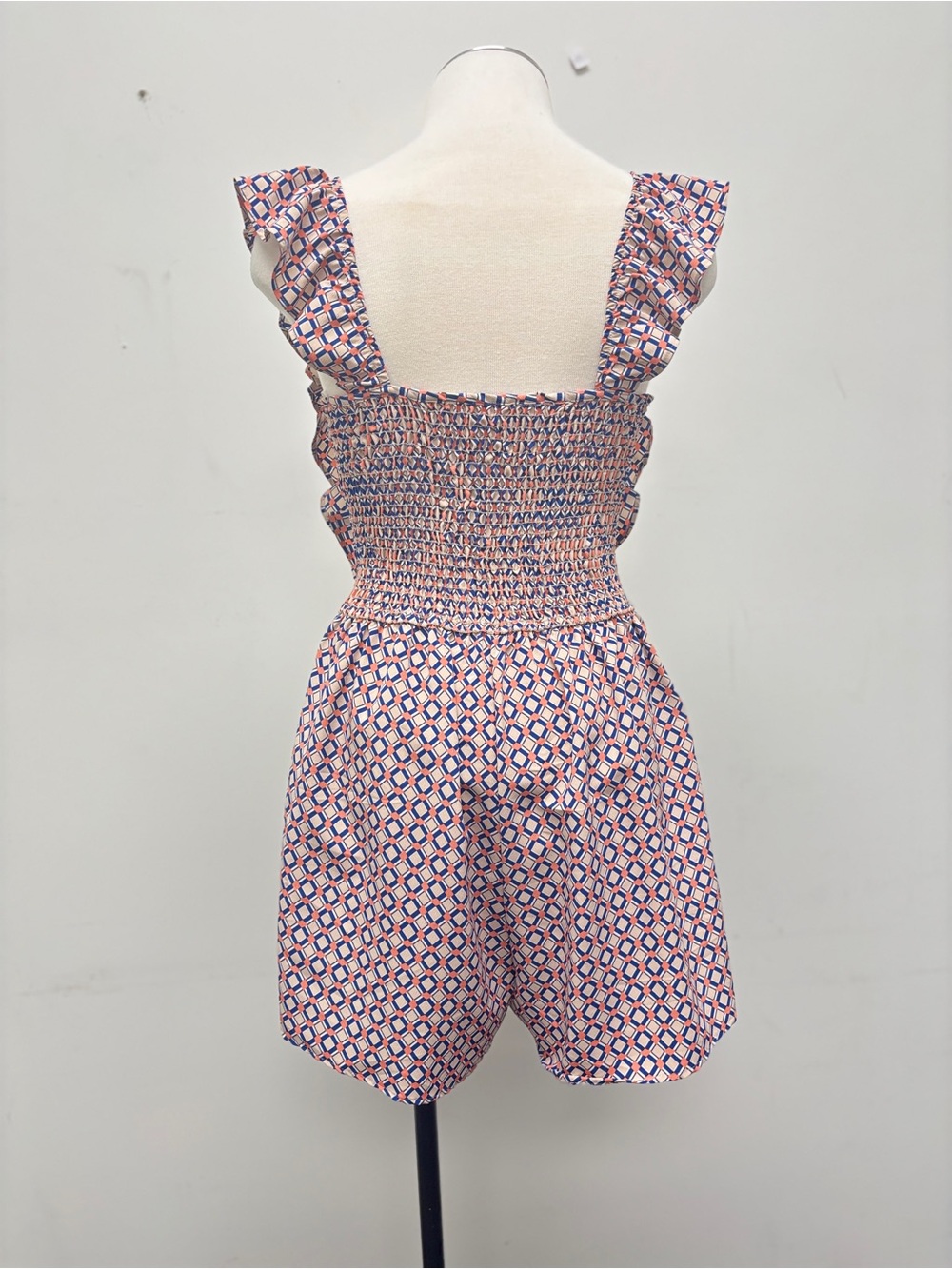 Geometric Ruffle Romper - Picture 3 of 3